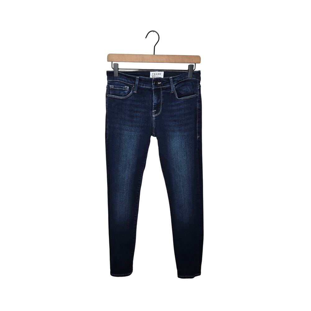 FRAME Le Skinny De Jeanne Crop Jeans Dark Wash Size 26